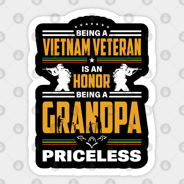 Vietnam Veteran Grandpa Sticker by adalynncpowell